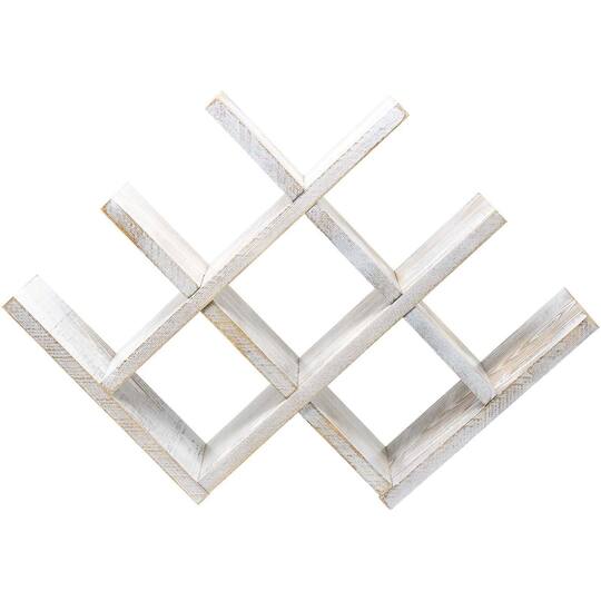 Sorbus Gray 8-Bottle Butterfly Countertop Wine Rack